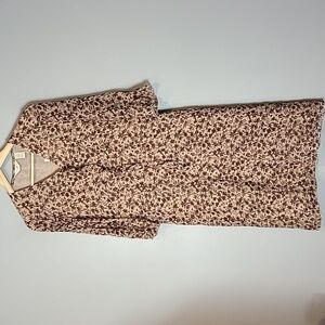 vintage Fairy 90s Floral Babydoll Dress Y2K Lolita Y2K Earth Tone Feminine‎ XS